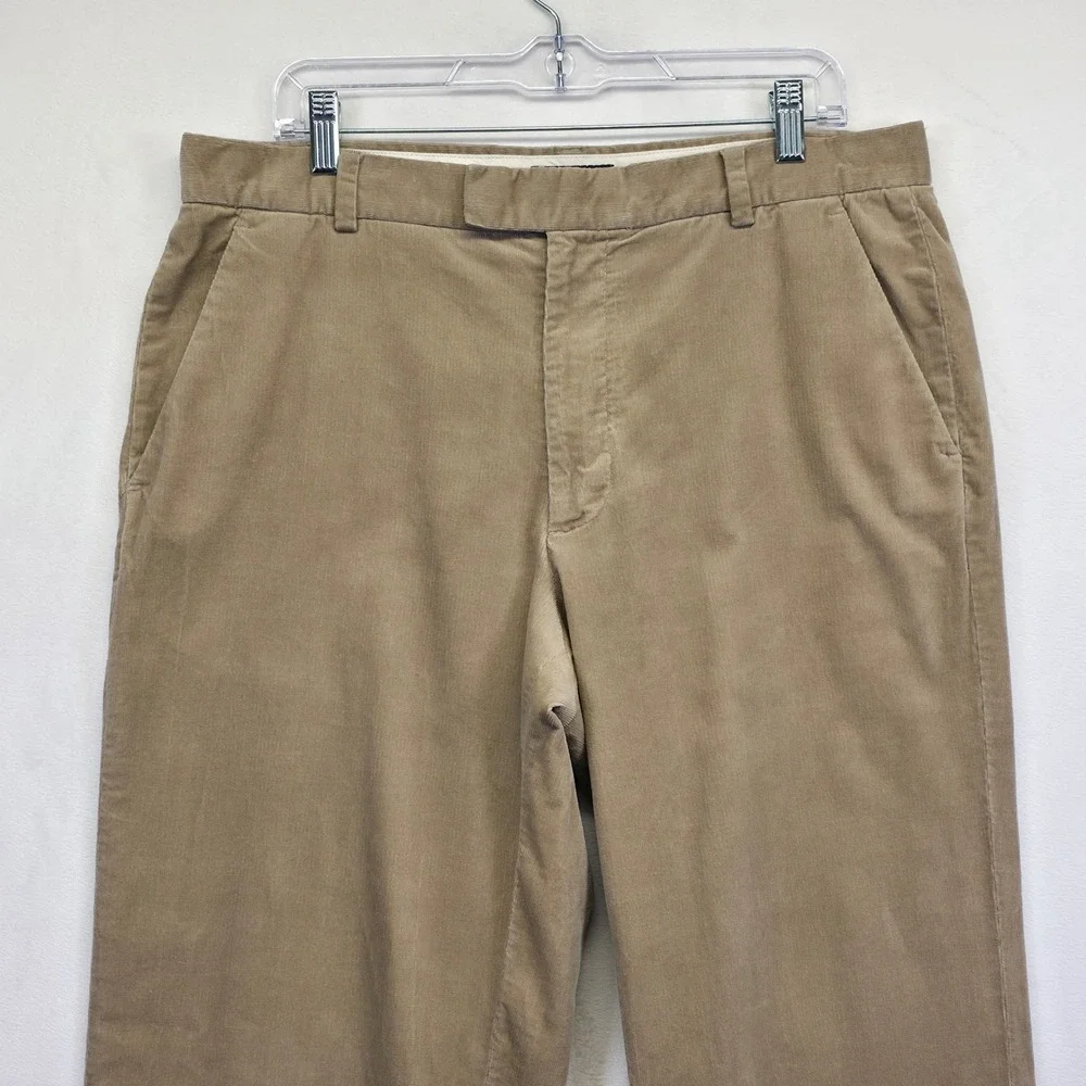 Y2K Banana Republic Pants Mens 36x34 Khaki Corduroy Straight Preppy Work Classic